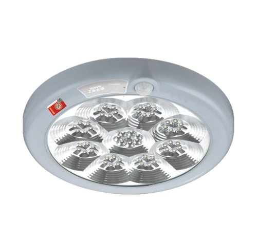 敏华圆形吸顶灯大号吸顶灯应急感应吸顶灯A型DC24V 36V M6029(M-ZFJC-E8W6029)集电集控塑料吸顶灯/人体感应/声控感应