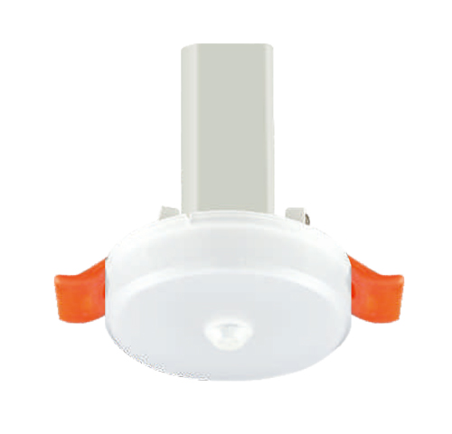 敏华电工2.5寸磨砂罩无边框筒灯消防应急筒灯M6525(M-ZLZC-E1.5W6525)自电集控2寸磨砂罩筒灯/人体感应/常亮