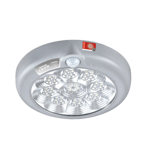 敏华自电集控200红外感应吸顶灯（小圆）消防应急吸顶灯M6515(M-ZLZC-E4W6515)自电集控塑料PC面板吸顶灯/人体感应/声控感应