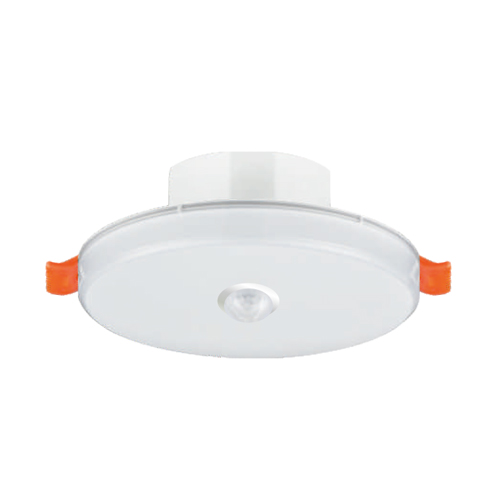 敏华5寸磨砂罩无边框筒灯应急消防筒灯 A型DC24V 36VM6519(M-ZLZC-E6W6519)自电集控5寸磨砂罩筒灯/人体感应/常亮