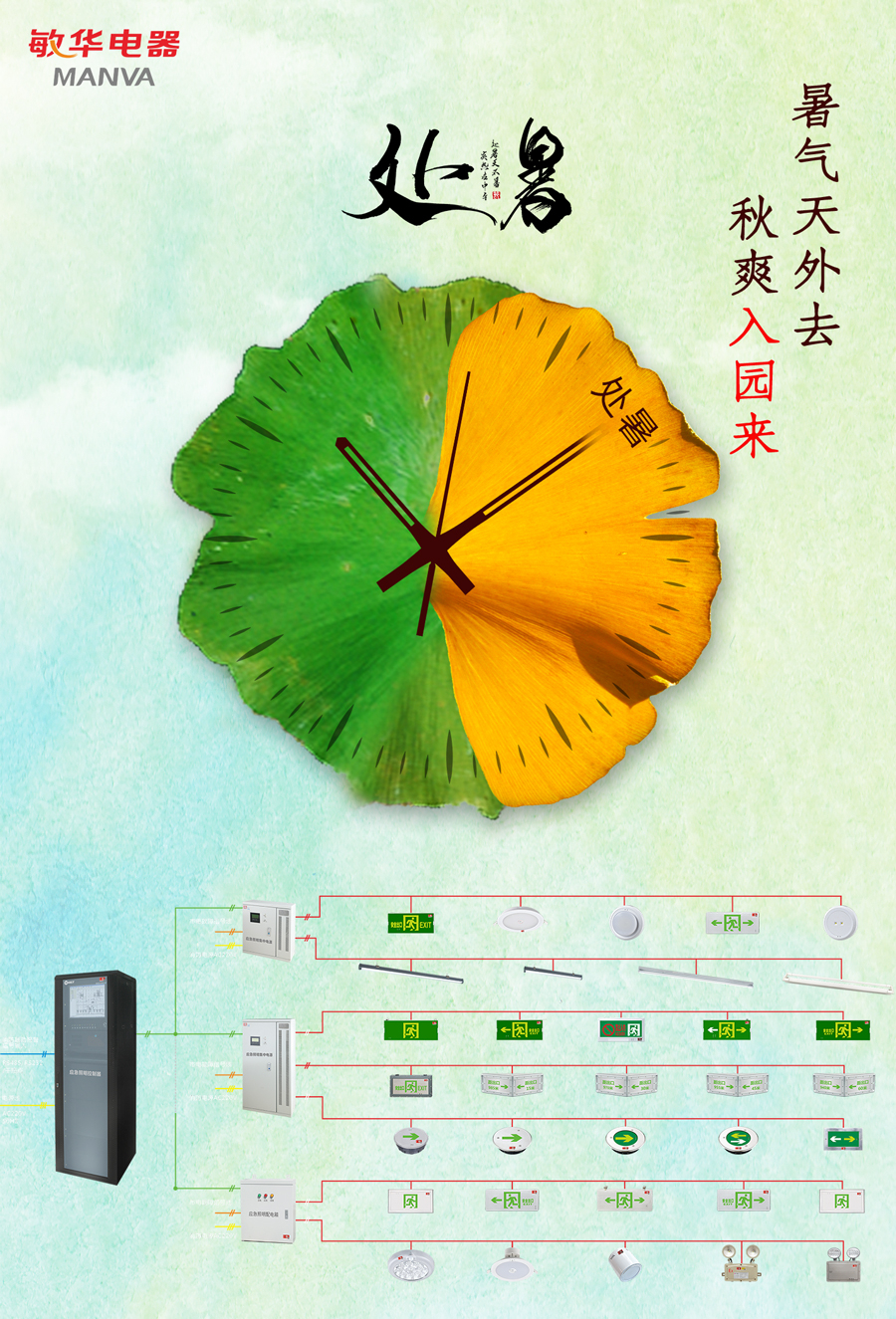 处暑时节，带你了解敏华应急电器成套系统