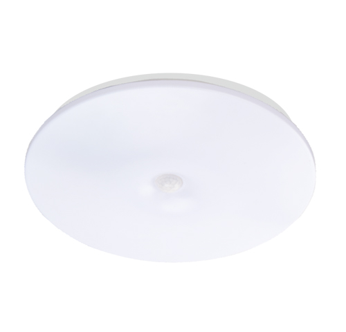 敏华电工GB51309-2018标准A型消防应急红外人体感应自电集控IP42 249mm塑料吸顶灯M6548