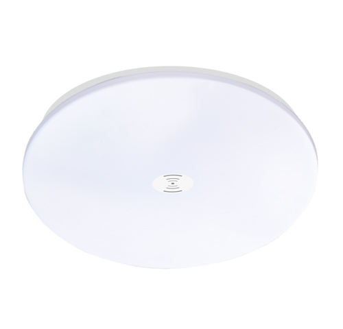 敏华电工消防安全照明智能系统A型自电集控IP42 249mm声控感应塑料吸顶灯M6549-B